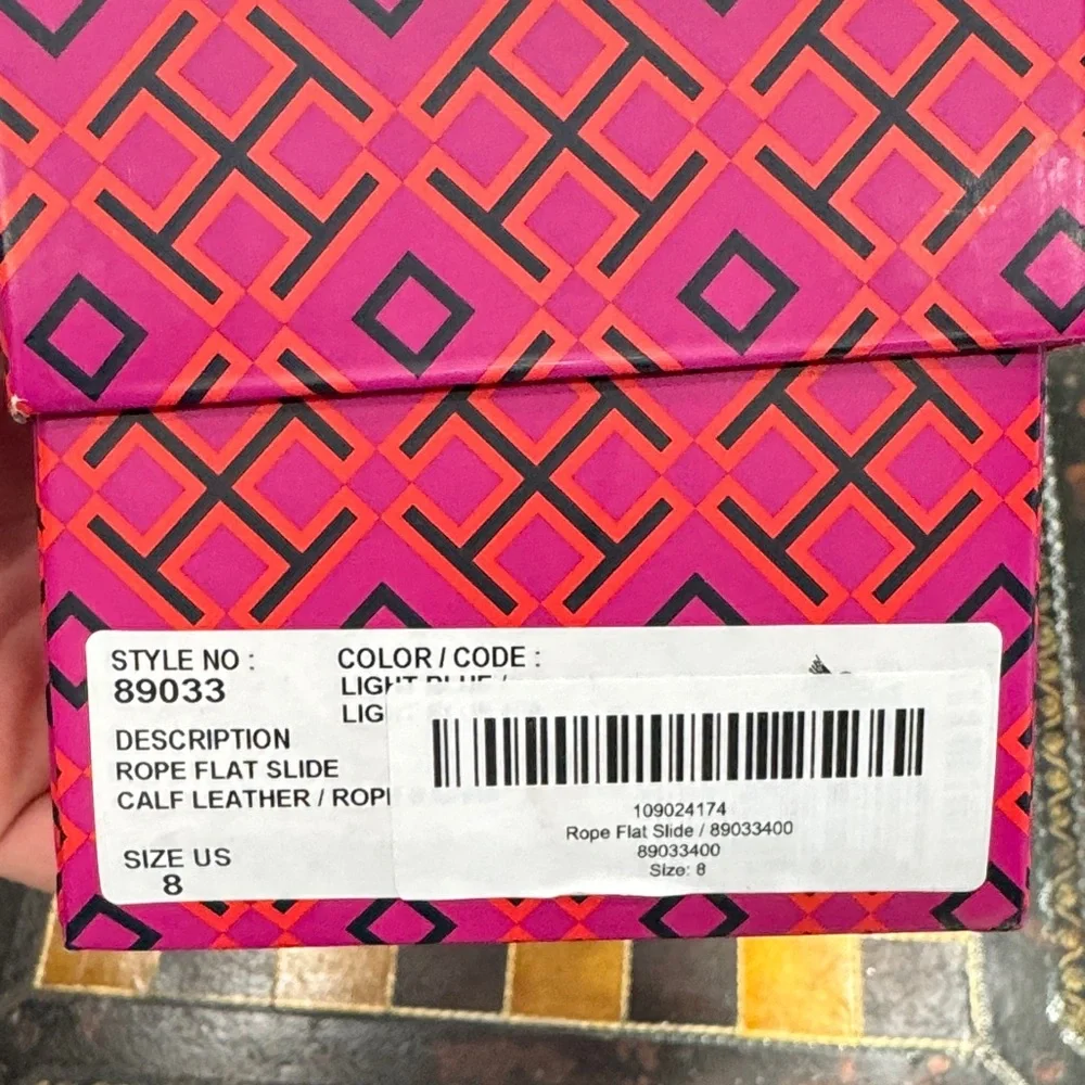 Tory Burch Charcoal Slide Sandals size 8. New in box - Picture 5 of 5